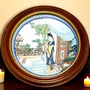 Chinese Imperial Jingdezhen Porcelain Plate Beauties of the Red Mansion  Series